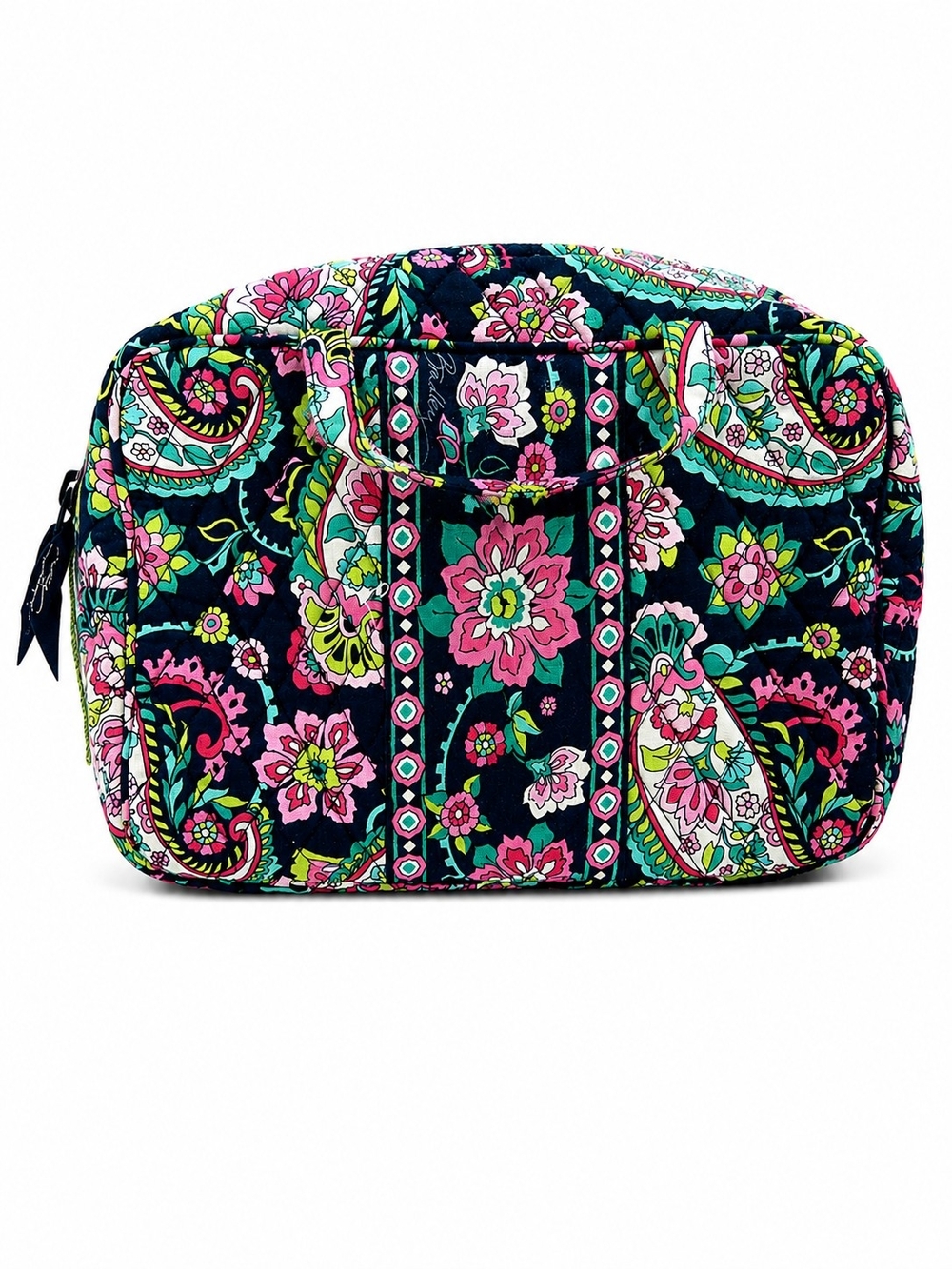 Vera Bradley Grand Cosmetic Bag Floral Quilted Travel Case